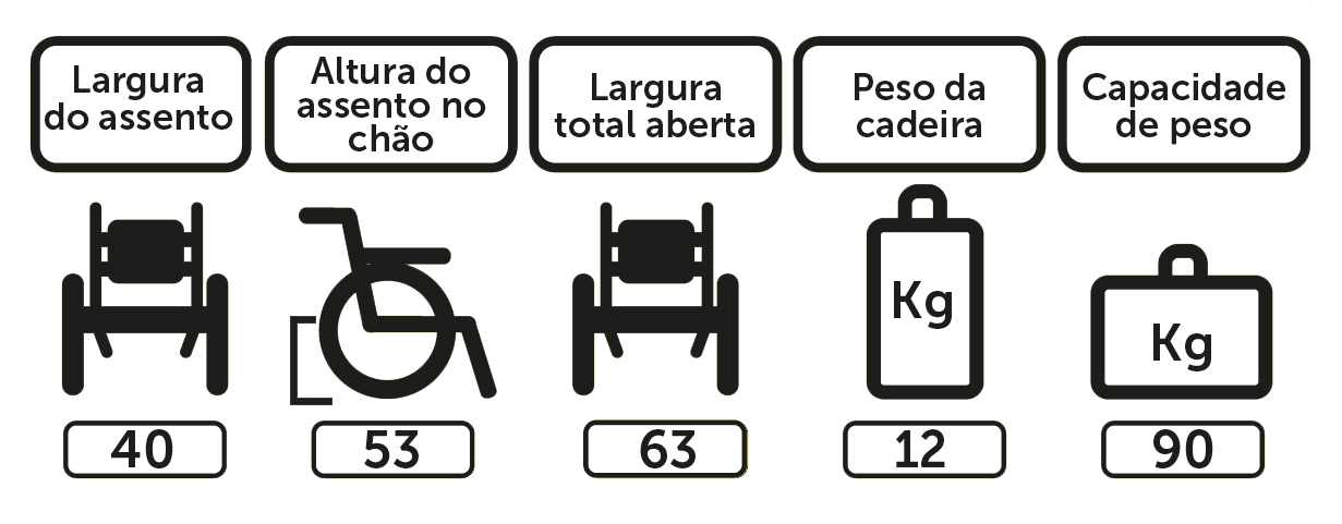 Cadeiras De Rodas Simples Pl001 Proplife - Imagem 3