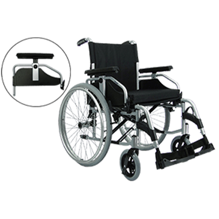 Cadeira de Rodas Aluminio Munique Praxis - Imagem 2