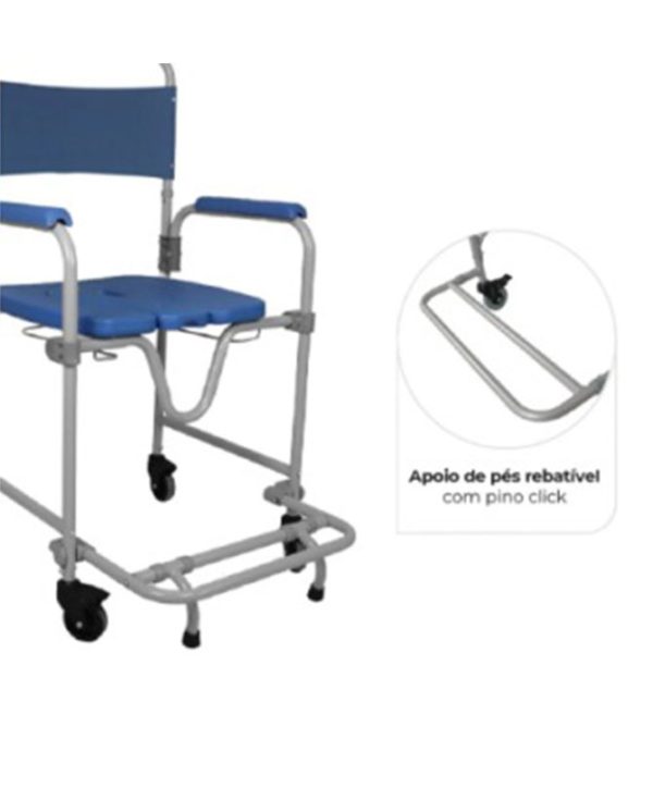 Cadeira de banho D45 Dellamed - Imagem 4