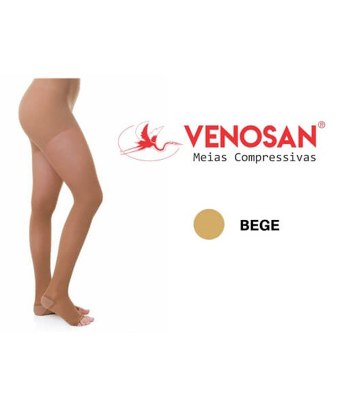 Meia calça venosan 6000 at 20-30 aberto bege - Imagem 2