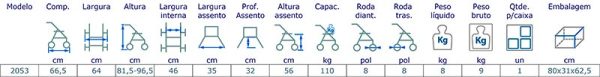 Andador com 4 Rodas Praxis - Imagem 6