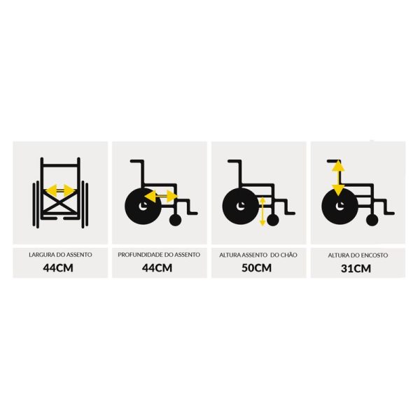 CADEIRA DE RODAS 100KG COM ELEVAÇÃO DE PERNAS PM PL-101 FLEX - PROLIFE - Imagem 2