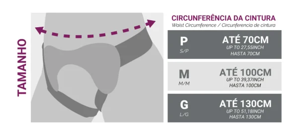 OR1048 Cinta para Hérnia Inguinal Duplas - Imagem 2