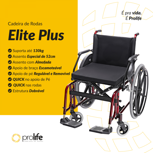 Cadeira De Rodas Elite Plus Prolife - Imagem 2