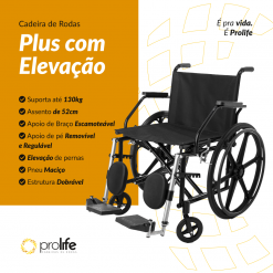 Cadeira De Rodas Prolife Modelo Plus - Imagem 2