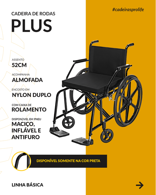 Cadeira de Rodas Plus Prolif assento - Imagem 3