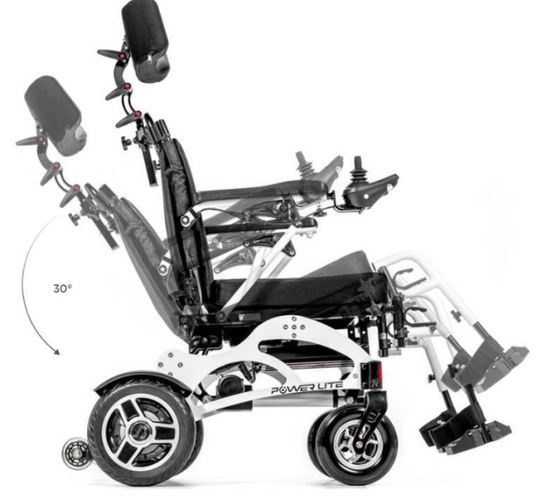 Cadeira de Rodas Motorizada Tilt Wave - Cor Branca - Power Lite - Imagem 7