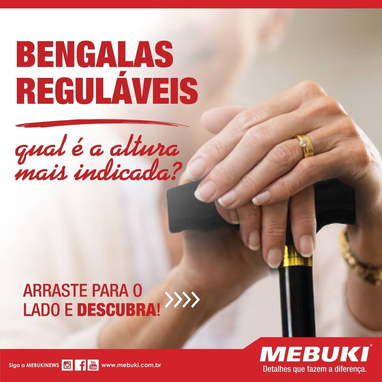 BENGALA REGULÁVEL MEBUKI - Imagem 2