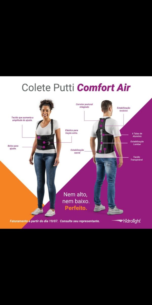 Colete Putti Comfort Air – OR1060 Estreito | OR1061 Largo - Image 4