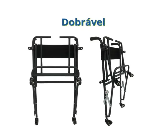 Cadeira de Banho Desmontável Dobrável Higiênica Idoso B5 150kg Ortomobil - Image 2