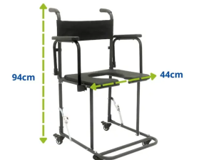Cadeira de Banho Desmontável Dobrável Higiênica Idoso B5 150kg Ortomobil