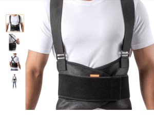 Cinta ergonômica com suspensório