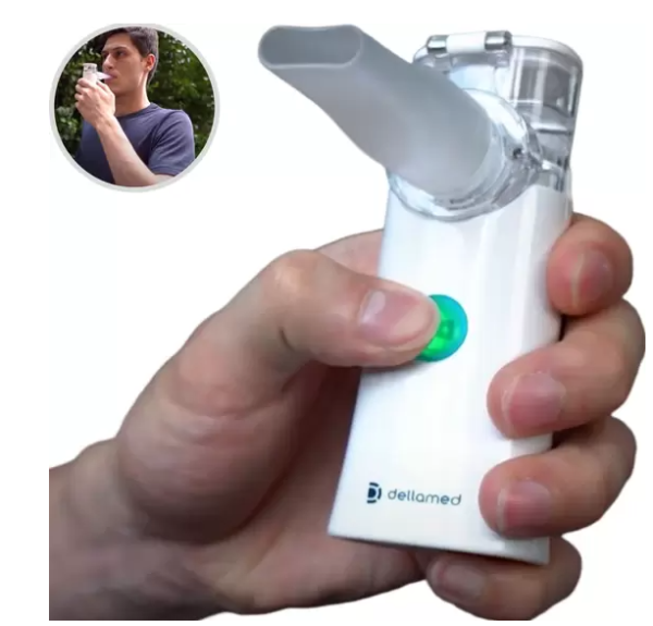 Inalador nebulizador mesh portátil sem fio Dellamed - Image 2