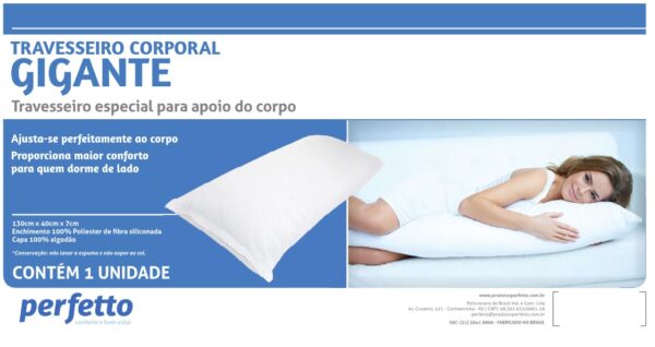 Travesseiro Corporal Gigante