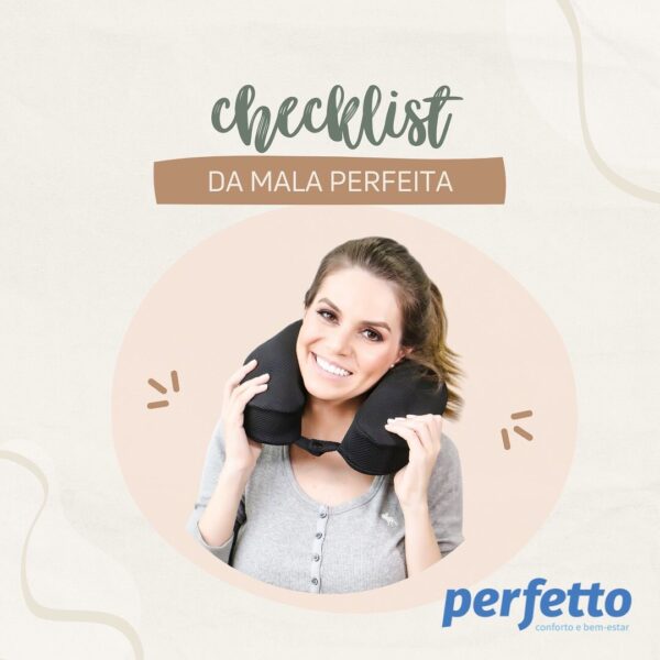 Neck Pillow Médio  Visco Elástico Perfetto