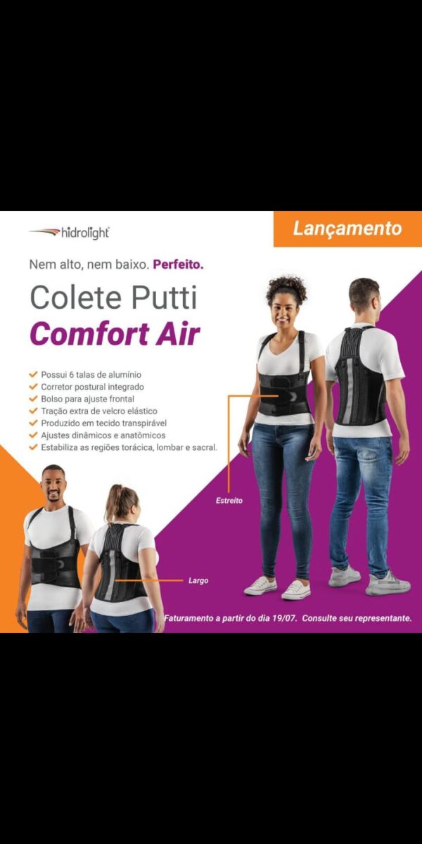 Colete Putti Comfort Air – OR1060 Estreito | OR1061 Largo - Image 3
