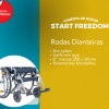 Cadeira de Rodas Manual Start Preta Capacidade 120kg Freedom - Imagem 7