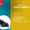 Cadeira de Rodas Manual Start Preta Capacidade 120kg Freedom - Imagem 6