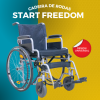Cadeira de Rodas Manual Start Preta Capacidade 120kg Freedom