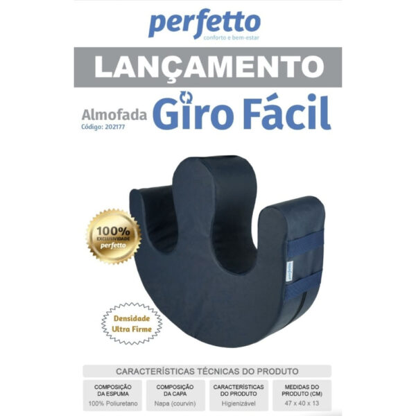 Almofada Giro Fácil Azul Marinho Perfetto - Image 2