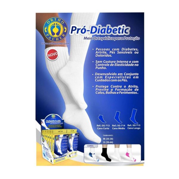 Meia Para Diabéticos Ortho Pauher Pro-diabetic - Image 2
