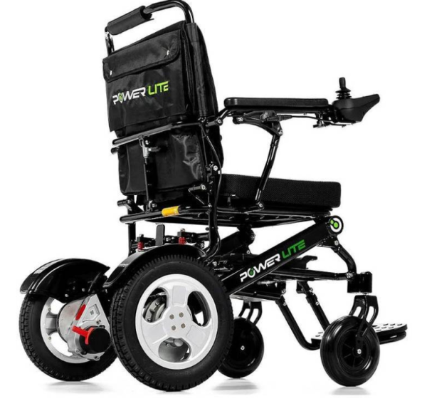 Cadeira de Rodas Motorizada Leve Compact Street - Cor Preta - Power Lite - Image 4