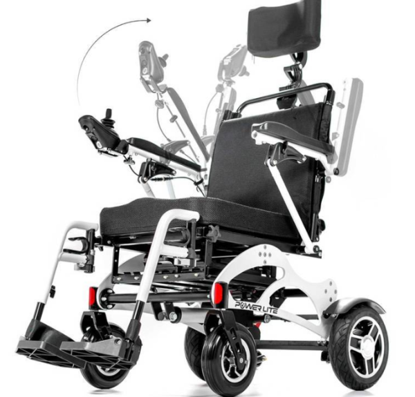 Cadeira de Rodas Motorizada Tilt Wave - Cor Branca - Power Lite - Image 5