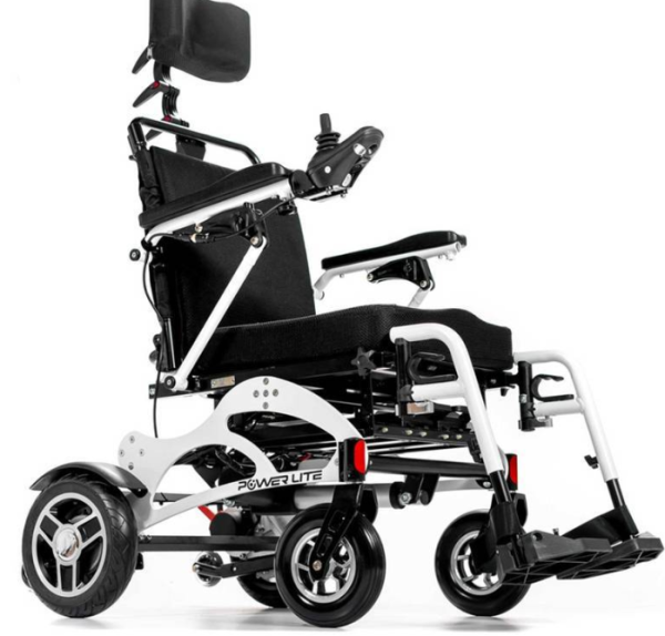 Cadeira de Rodas Motorizada Tilt Wave - Cor Branca - Power Lite - Image 8
