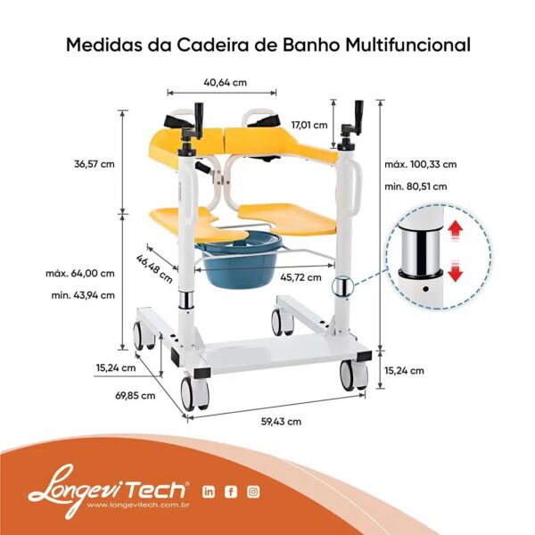 Cadeira de Transferência Multifuncional em Curitiba - Image 2